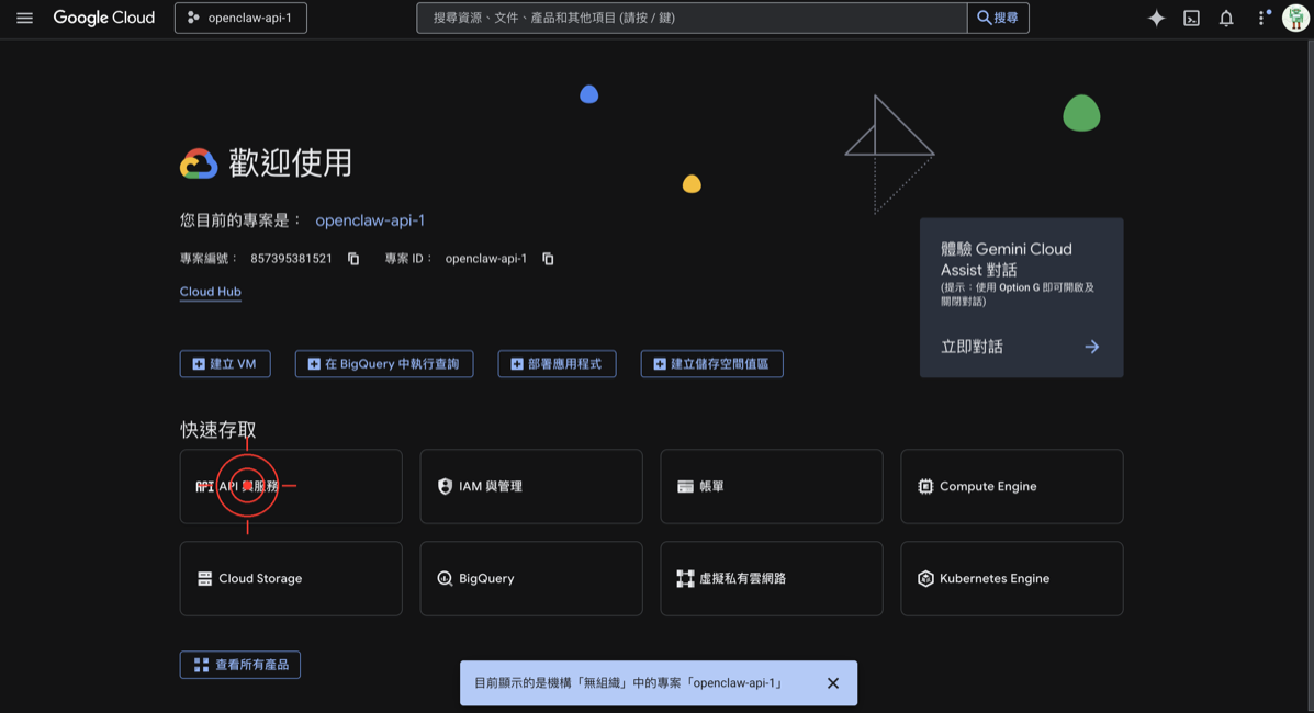 啟用 Google Drive API