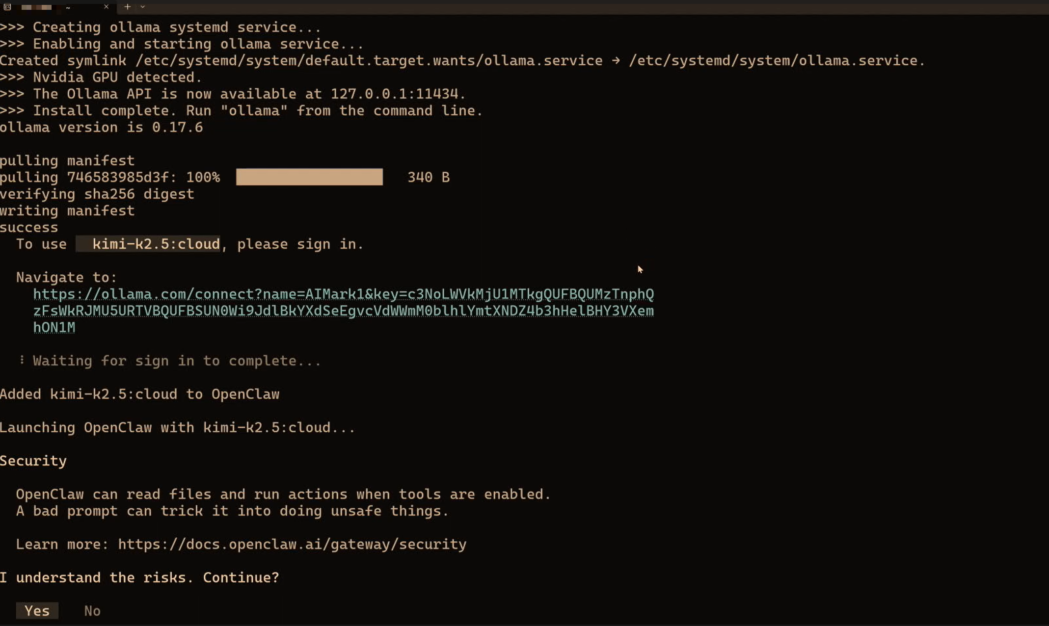OpenClaw 模型選擇清單（選 Cloud）