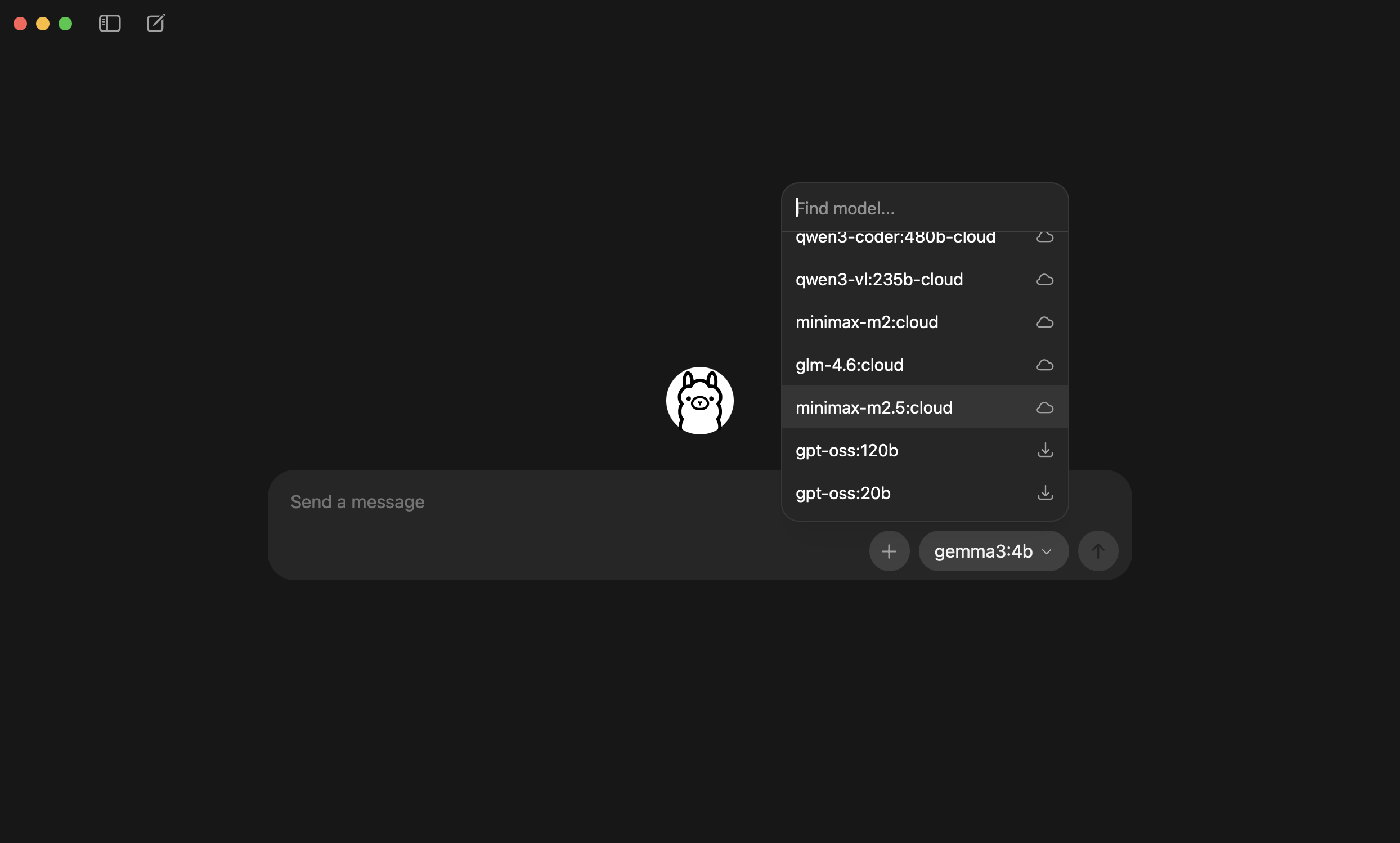 終端機下載模型進度